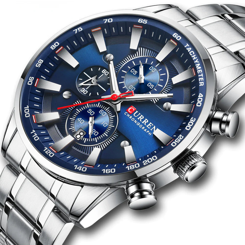 Curren 8351 Men's Waterproof Quartz Watch with Calendar