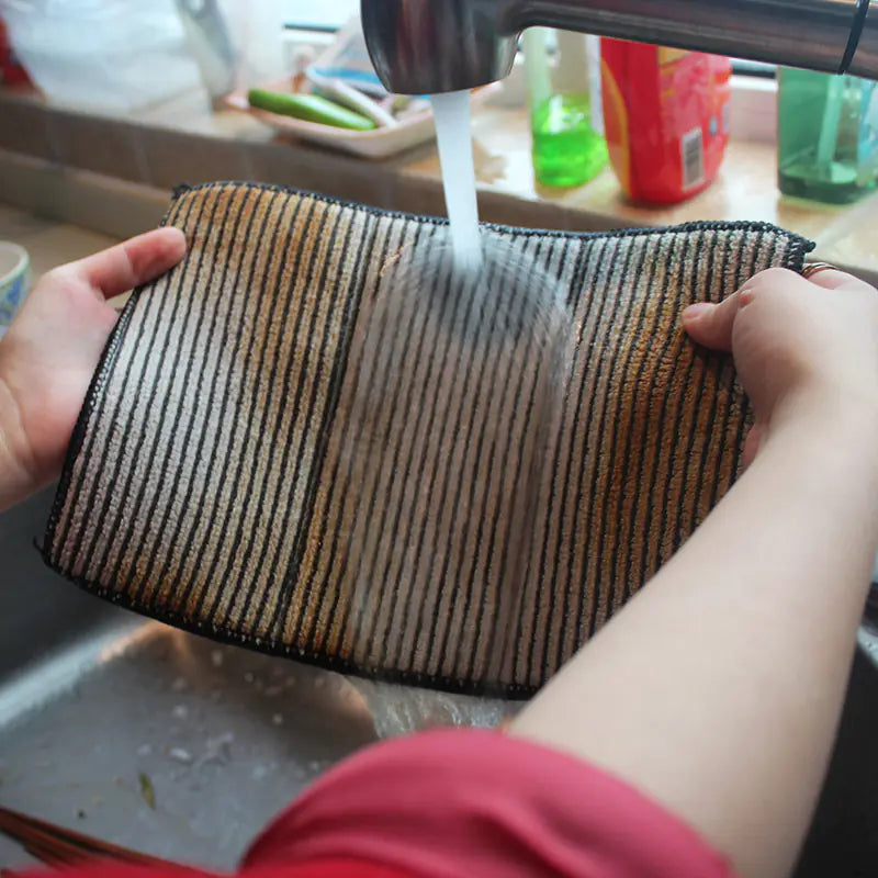 Carbon Fiber Sponge Cloth for Kitchen Cleaning Tasks
