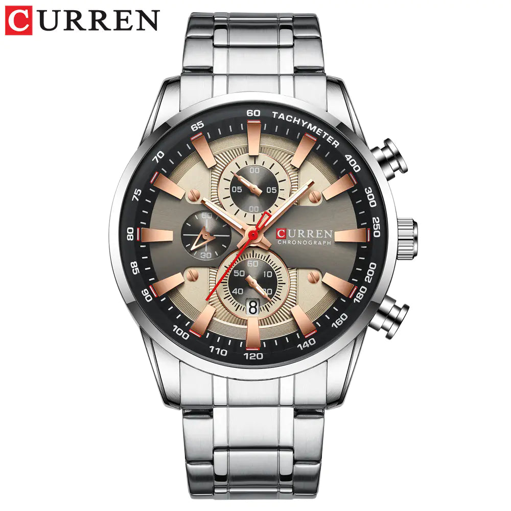 Curren 8351 Men's Waterproof Quartz Watch with Calendar