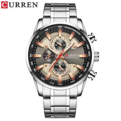 Curren 8351 Men's Waterproof Quartz Watch with Calendar