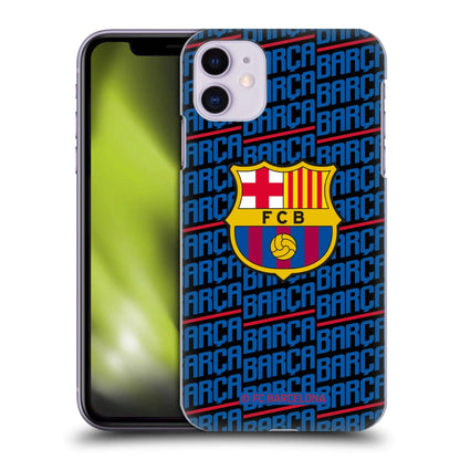 Head Case Designs Officially Licensed FC Barcelona Barca Crest Patterns Hard Back Case Compatible with Apple iPhone 11