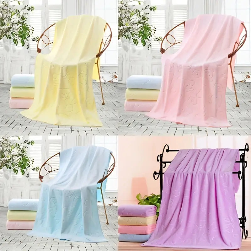 Microfiber Absorbent Bath Towel - Quick-Drying Large Size
