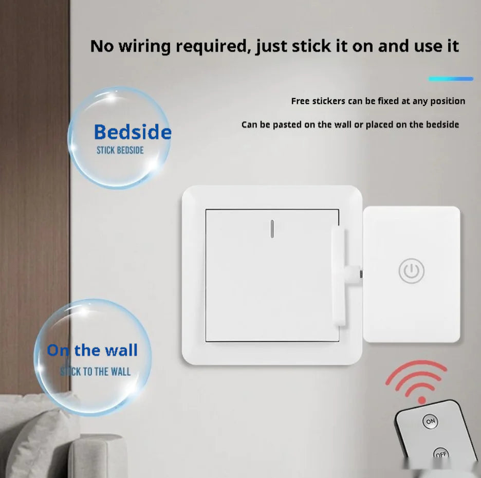 Lazy Lights Off Charging Wireless Remote Control Light Switch