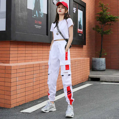 Women's Hip-Hop Cargo Joggers for Casual Sports Wear