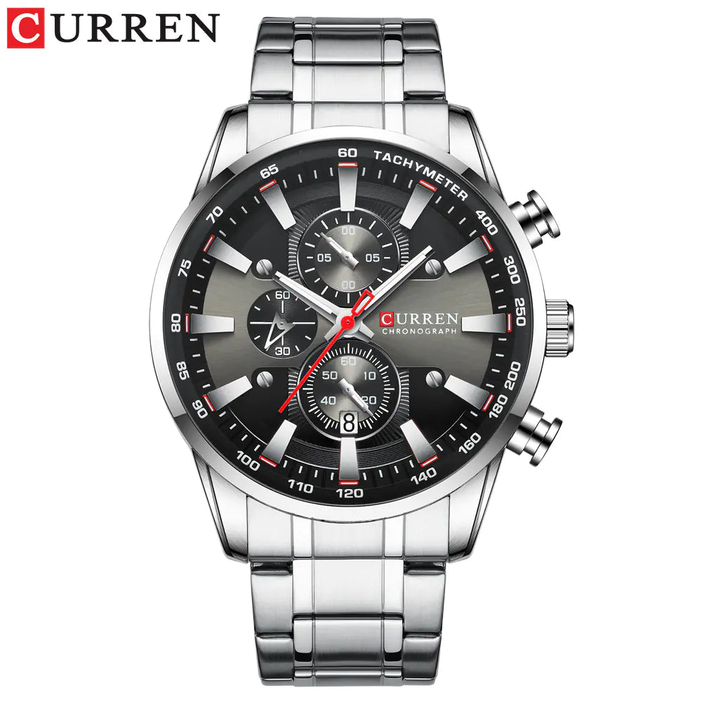 Curren 8351 Men's Waterproof Quartz Watch with Calendar