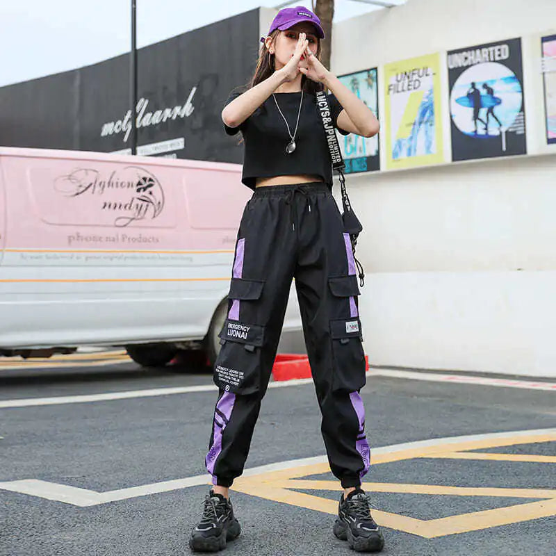 Women's Hip-Hop Cargo Joggers for Casual Sports Wear