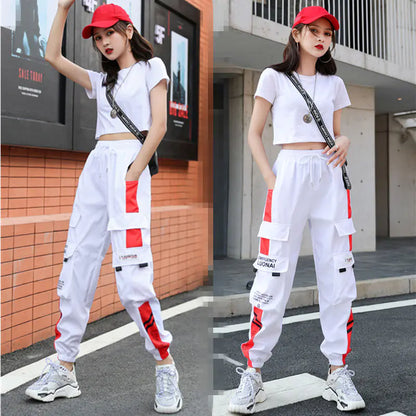 Women's Hip-Hop Cargo Joggers for Casual Sports Wear