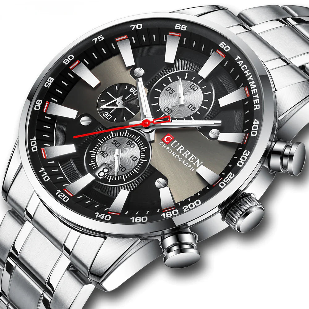 Curren 8351 Men's Waterproof Quartz Watch with Calendar