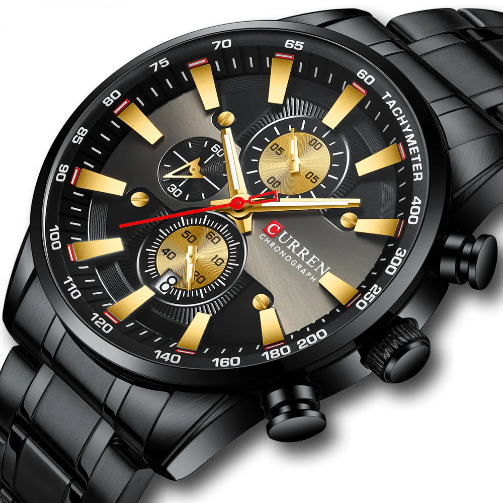Curren 8351 Men's Waterproof Quartz Watch with Calendar