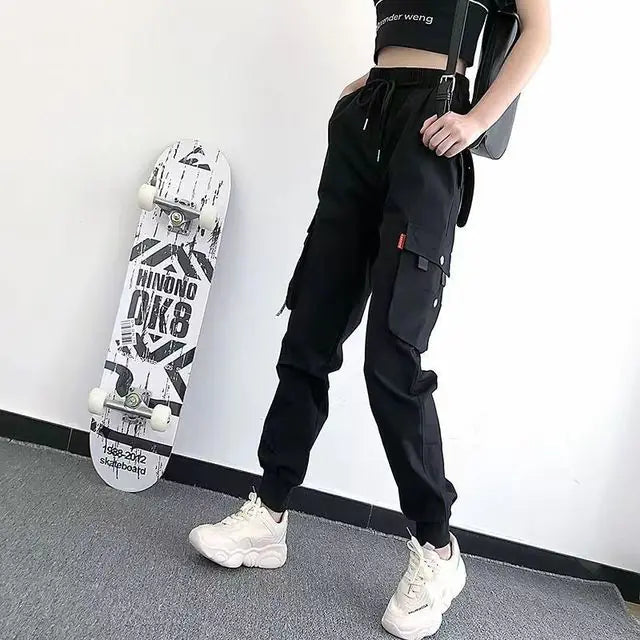 Women's Hip-Hop Cargo Joggers for Casual Sports Wear