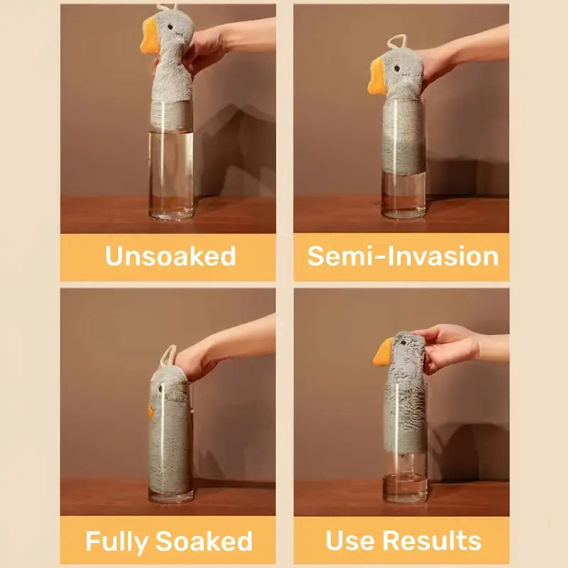 Cartoon Duck Hand Towels - Absorbent and Quick Drying