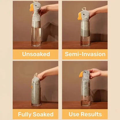Cartoon Duck Hand Towels - Absorbent and Quick Drying