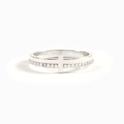 S925 Sterling Silver Cross Ring - Simple Fashion Design
