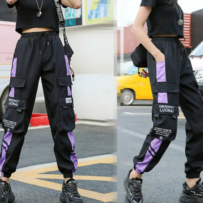 Women's Hip-Hop Cargo Joggers for Casual Sports Wear