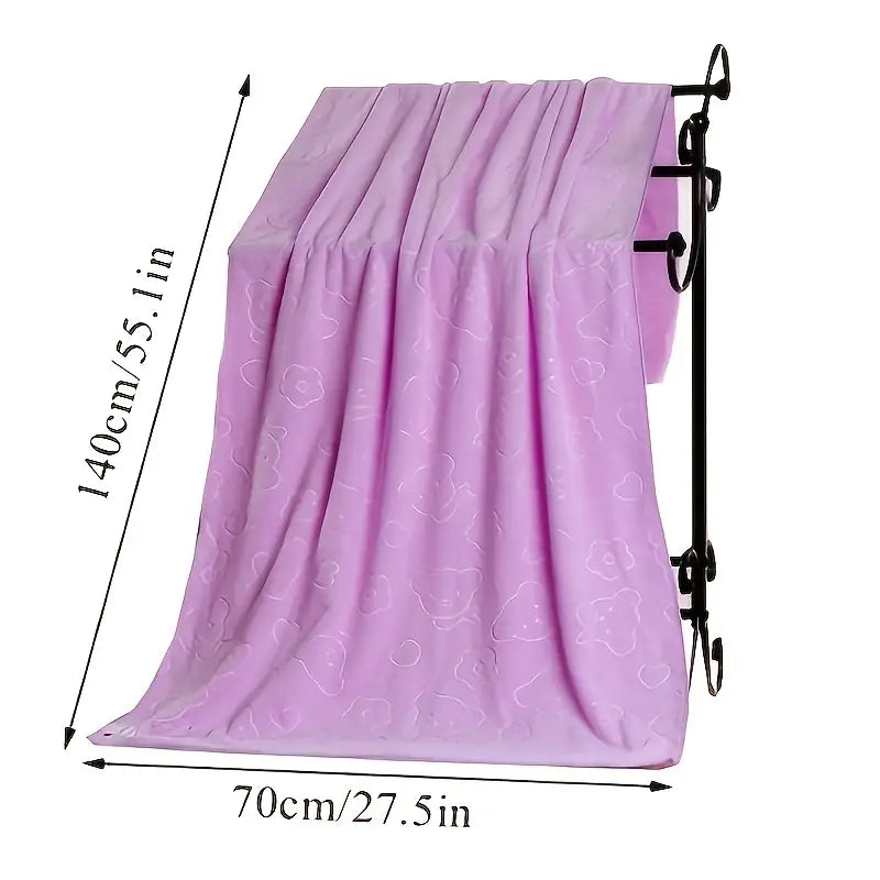 Microfiber Absorbent Bath Towel - Quick-Drying Large Size