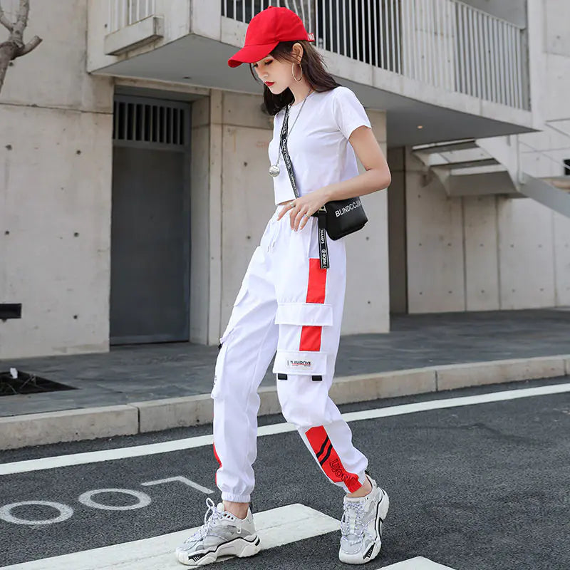 Women's Hip-Hop Cargo Joggers for Casual Sports Wear