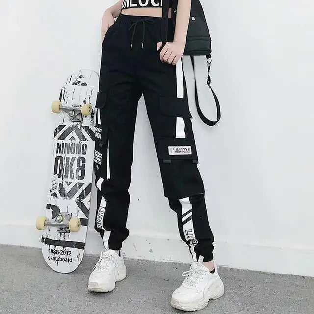 Women's Hip-Hop Cargo Joggers for Casual Sports Wear