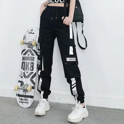 Women's Hip-Hop Cargo Joggers for Casual Sports Wear