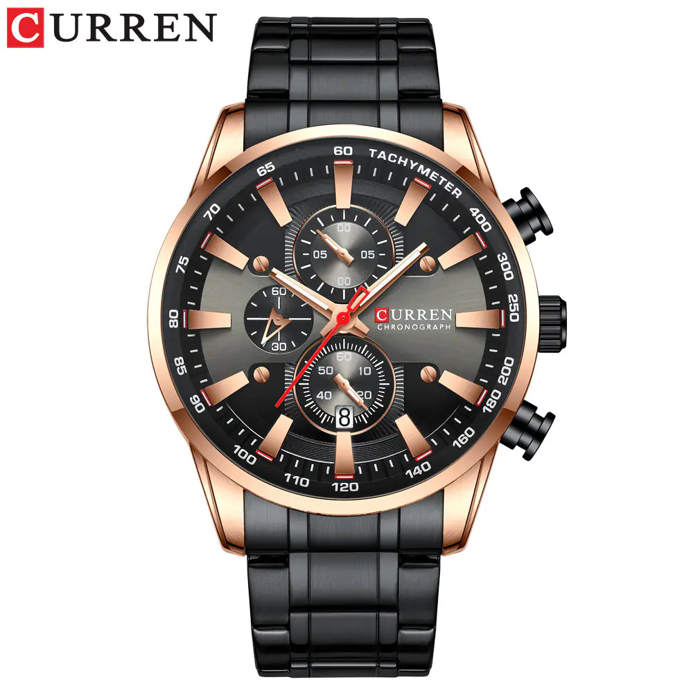 Curren 8351 Men's Waterproof Quartz Watch with Calendar
