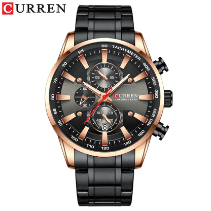 Curren 8351 Men's Waterproof Quartz Watch with Calendar